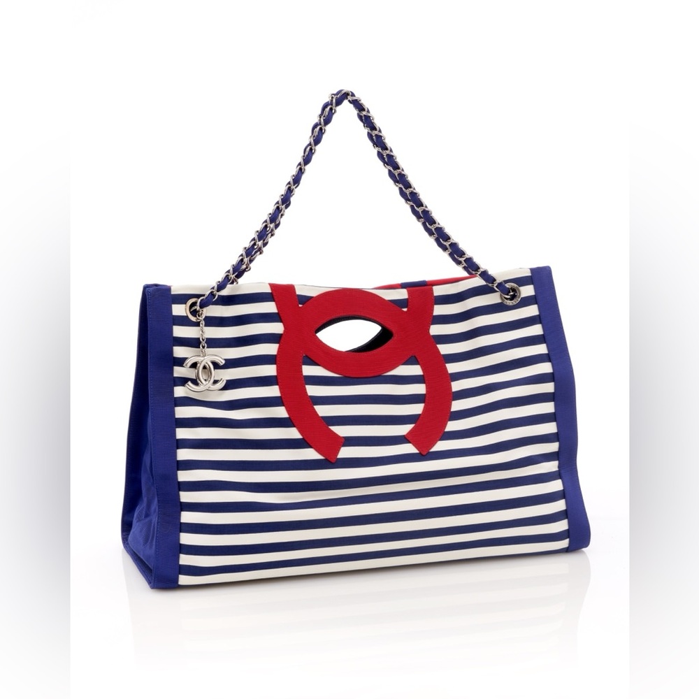 CHANEL Cruise 2010 Marinière Large Tote - Picture 6 of 8